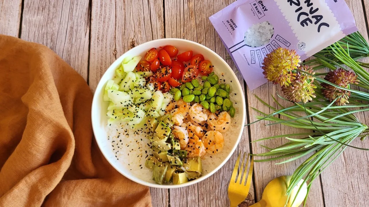 Pokebowl healthy avec sa sauce asiatique
