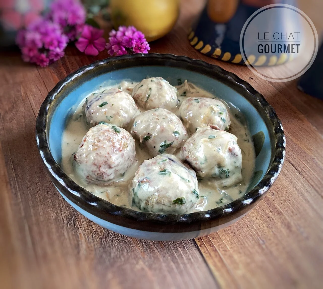 Boulettes de viande au brocoli et sauce citronnée