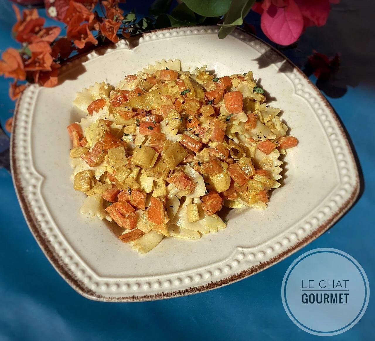 Pâtes au surimi et au curry