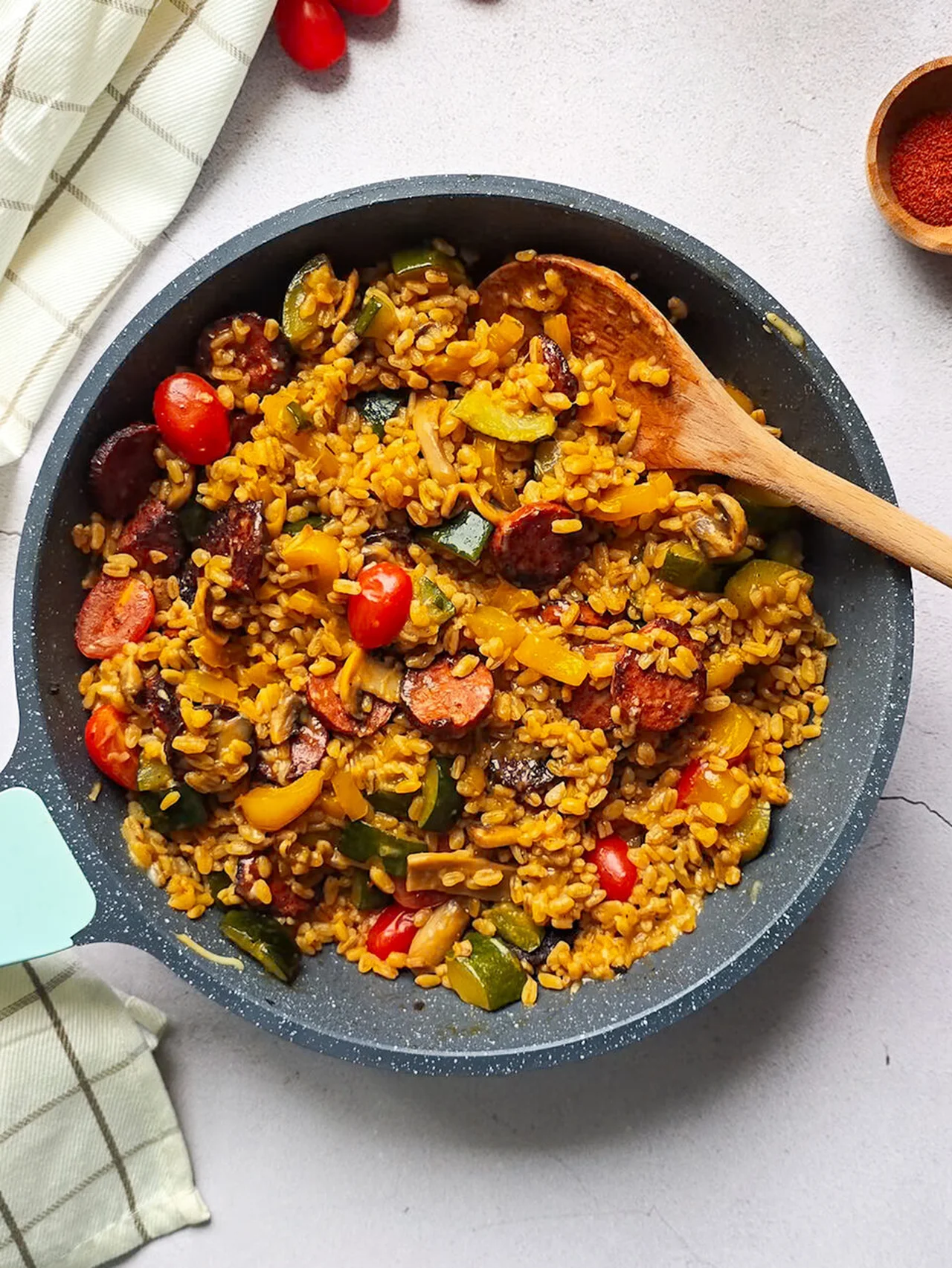 One pot blé chorizo