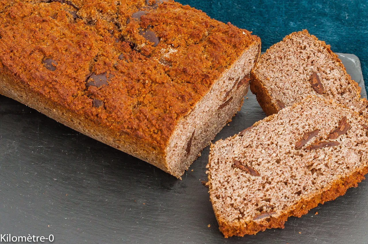 Gâteau du matin farine de noisettes, petit épeautre et chocolat