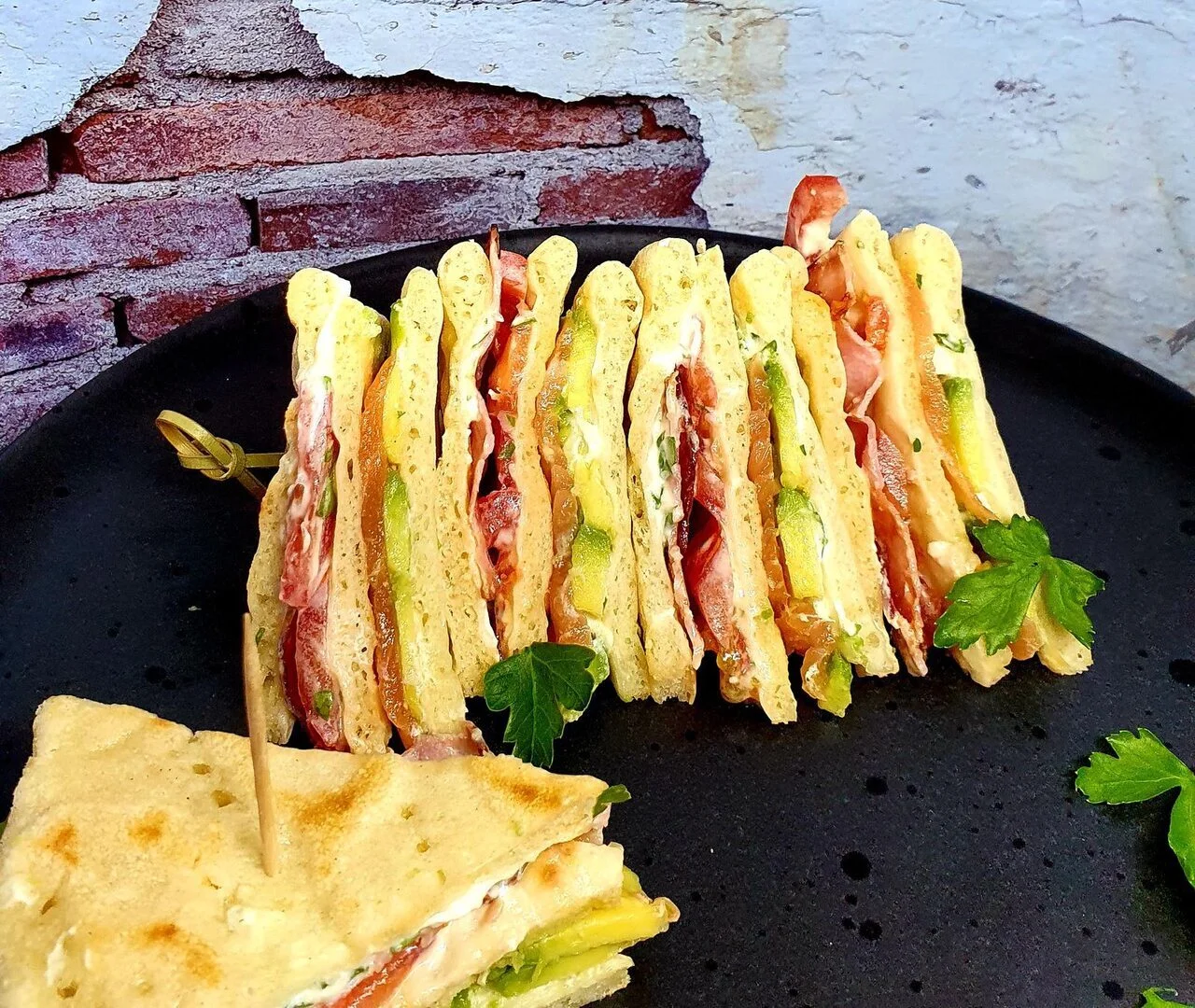Club sandwich au pain polaire