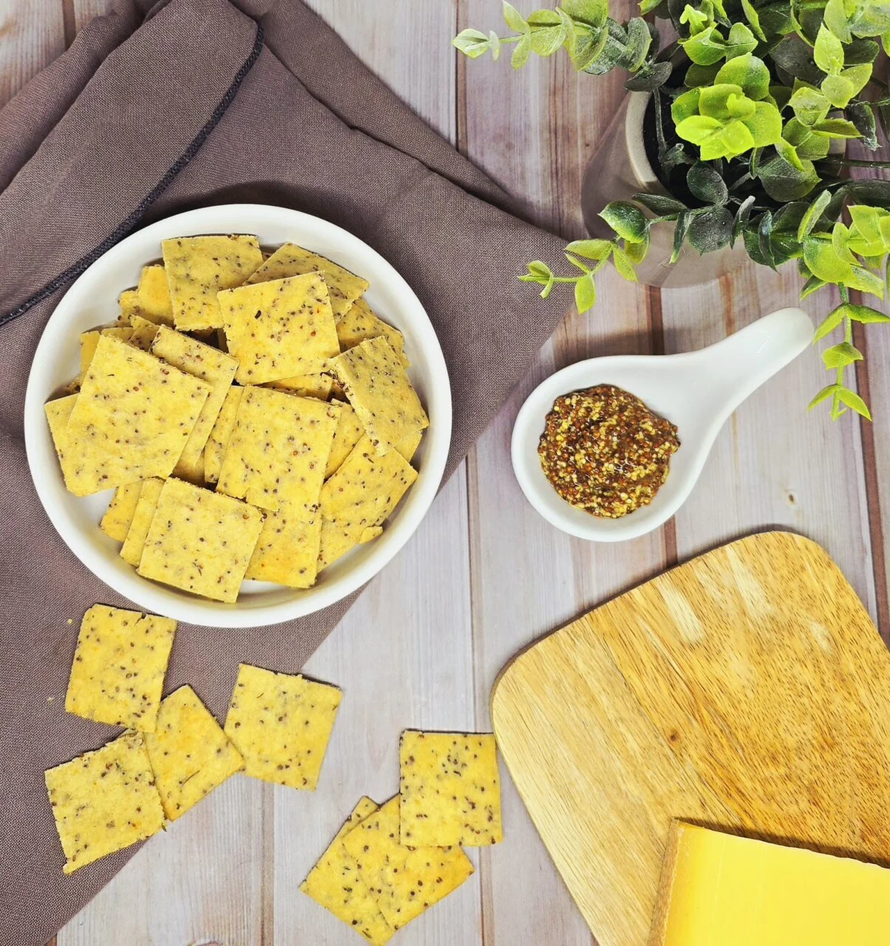 Crackers moutarde et comté