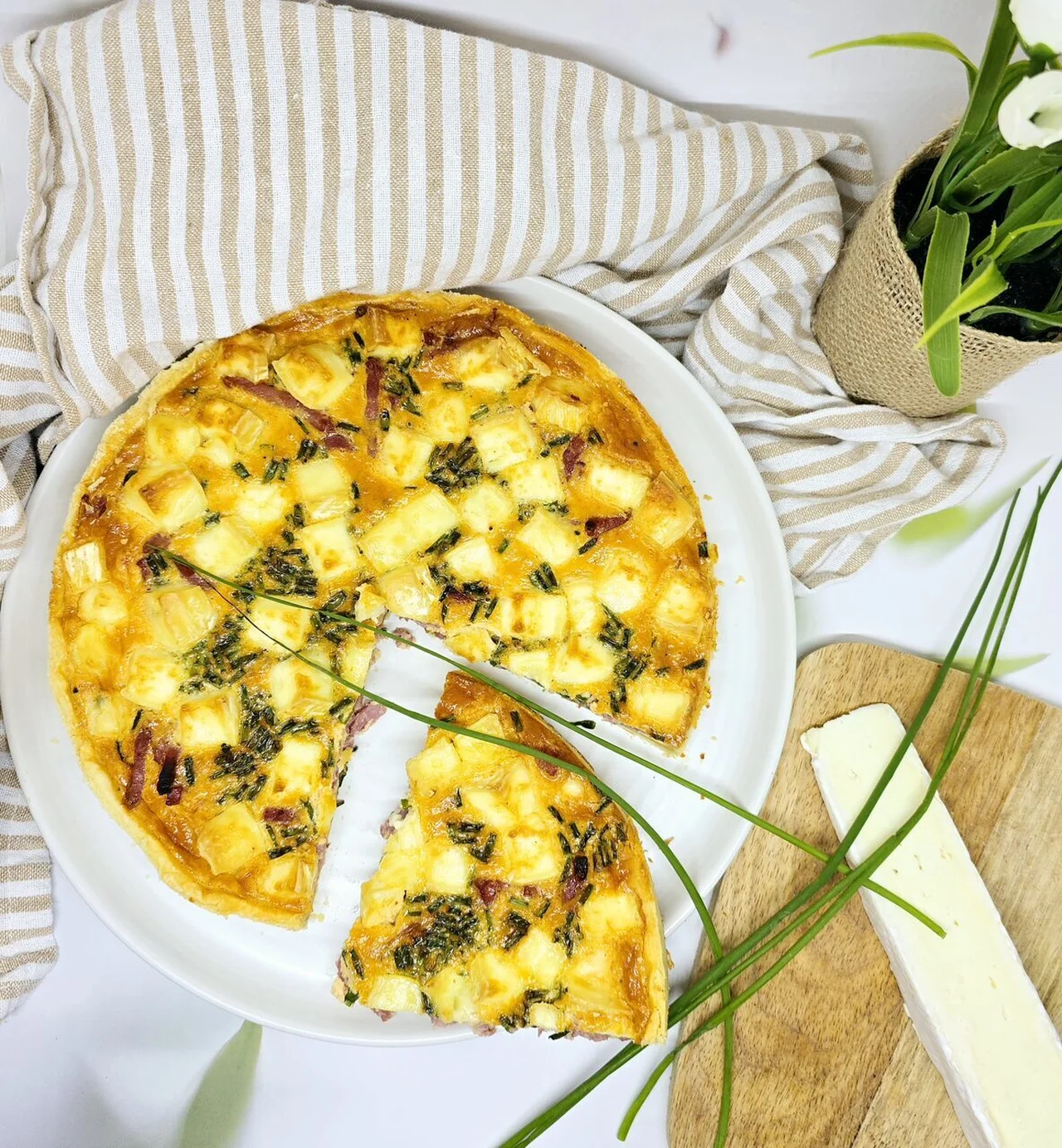 Quiche bacon et brie