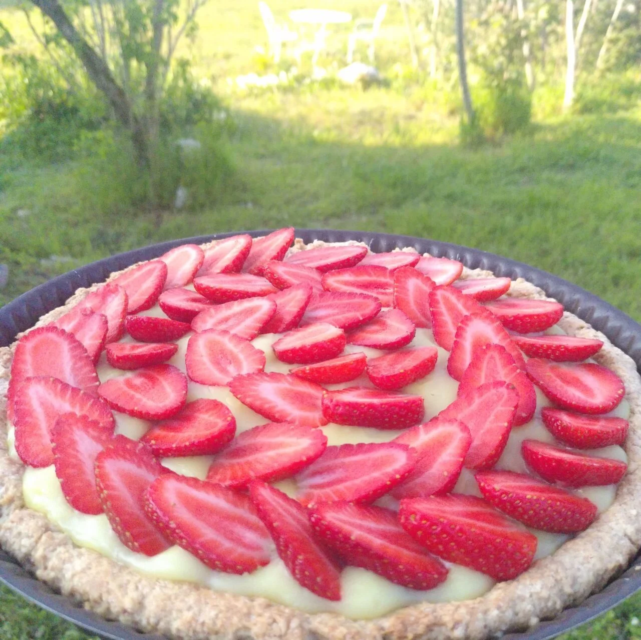 Tarte aux fraises vegan