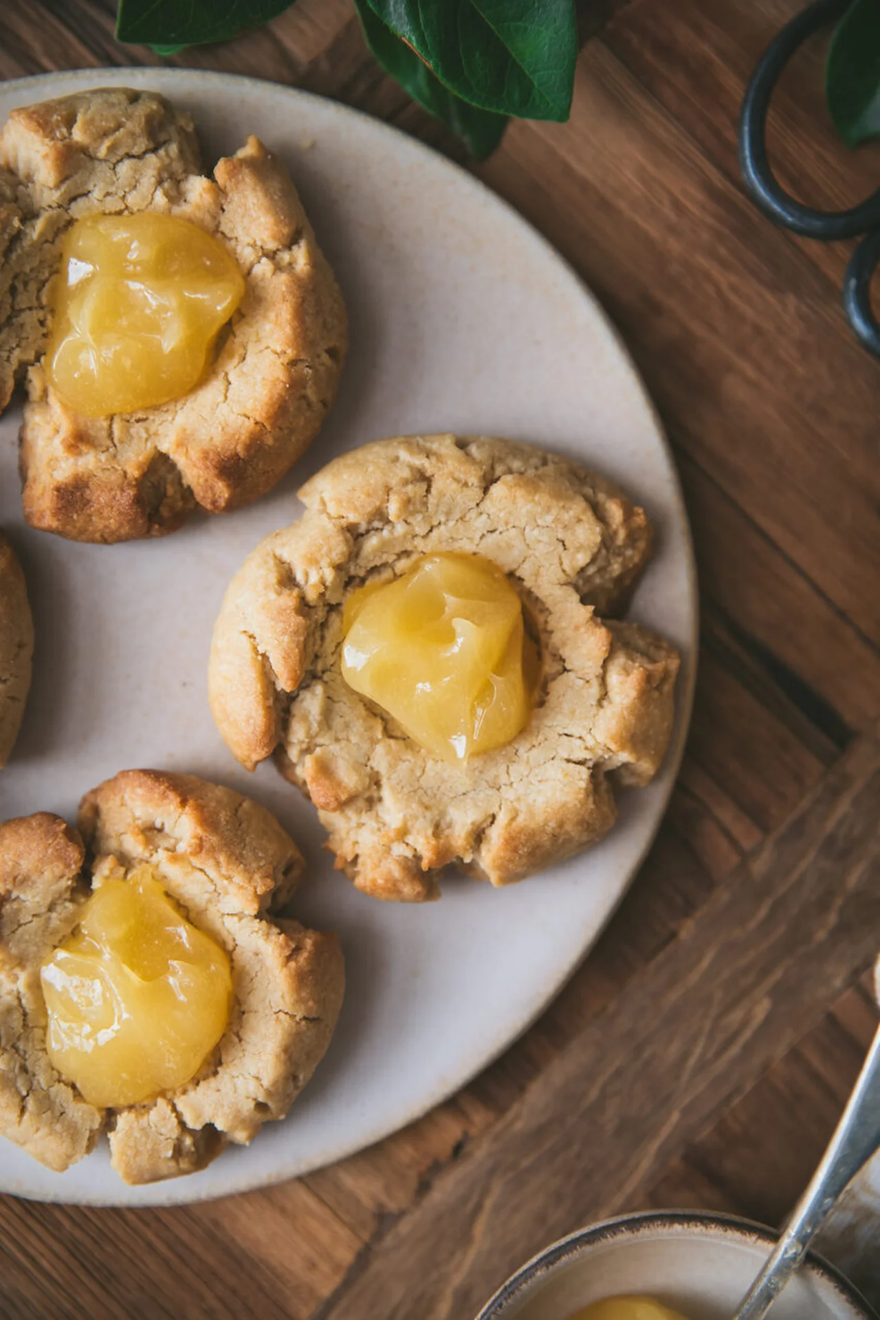 Biscuits au citron et lemon curd