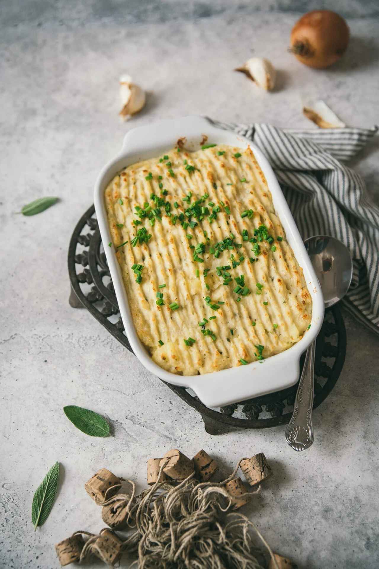 Brandade de morue comme un parmentier