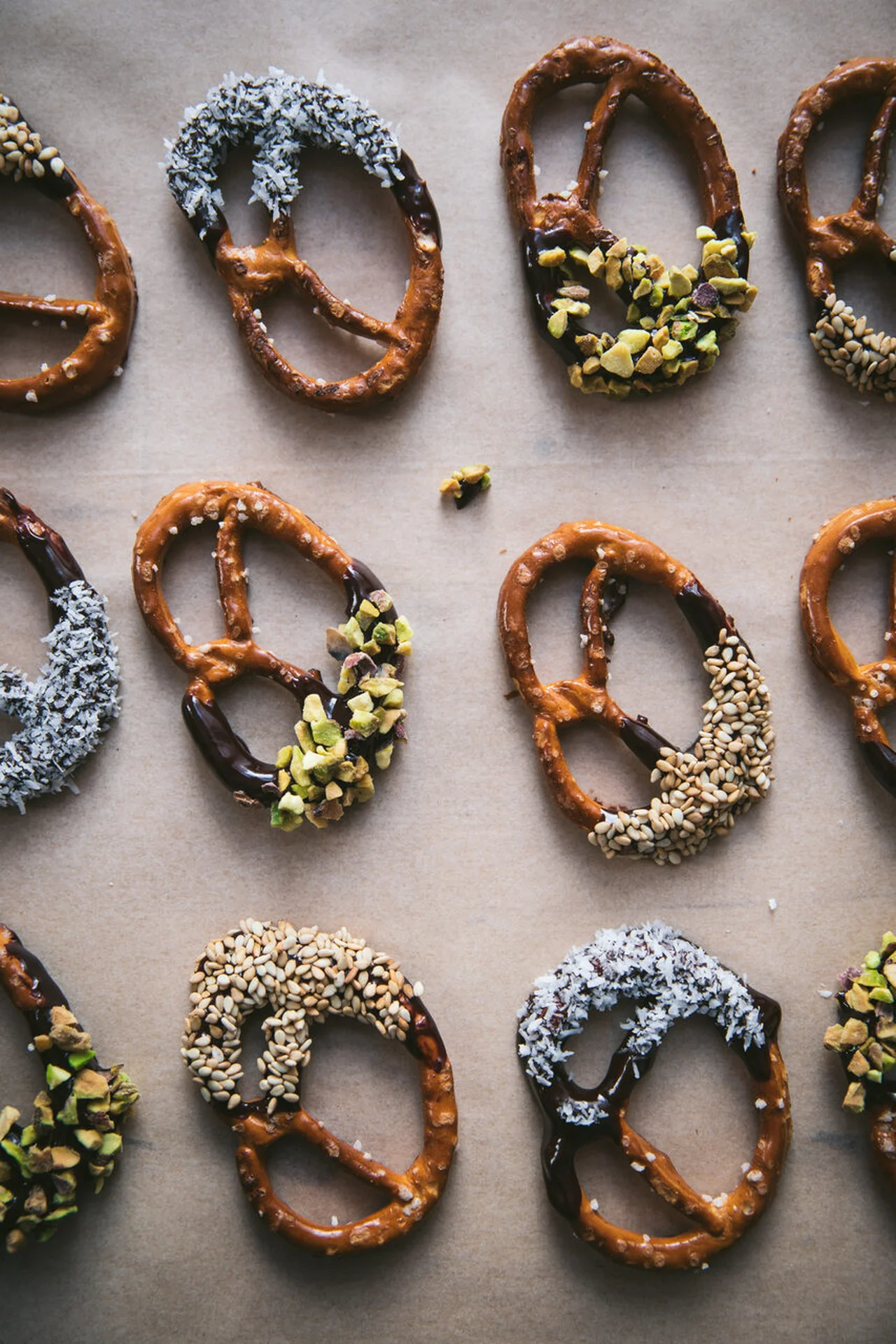 Bretzels au chocolat