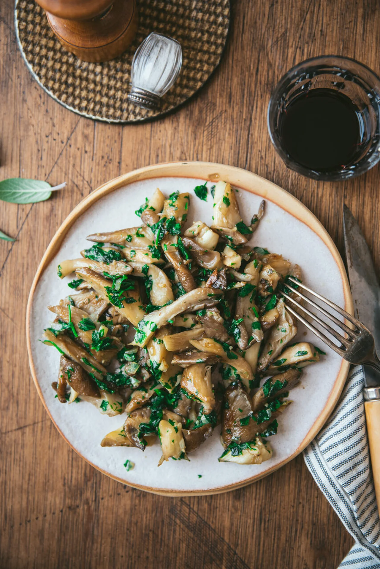 Champignons à la poêle