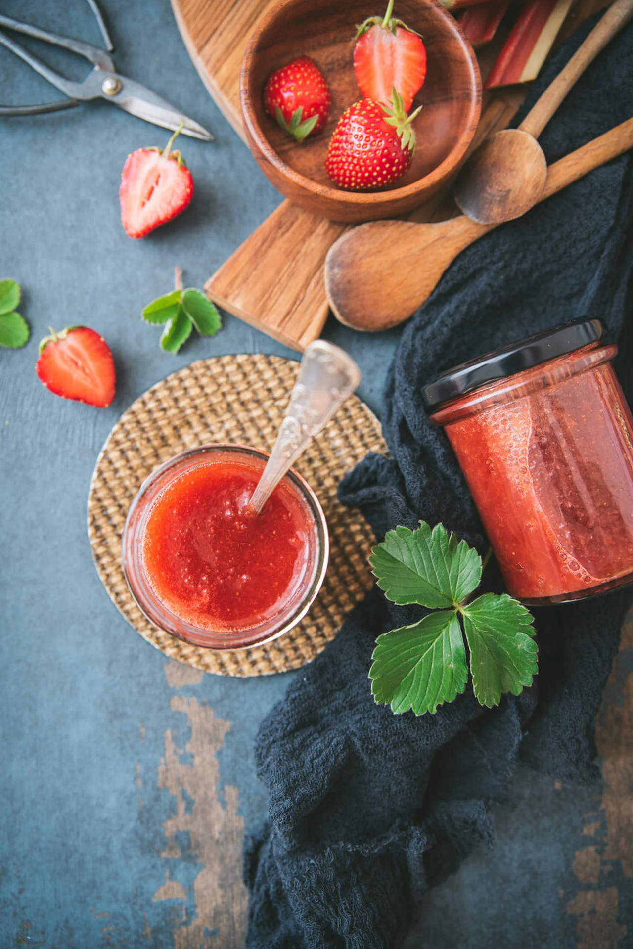 Confiture rhubarbe fraise