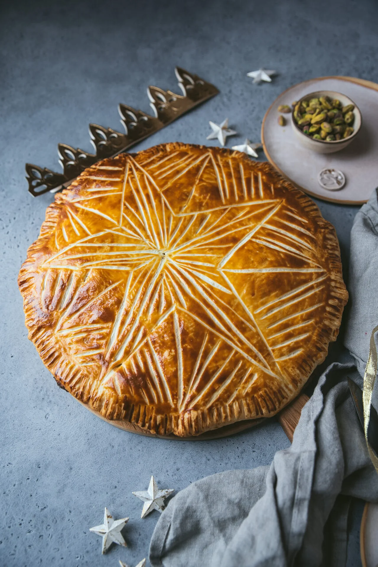 Galette des rois pistache et miel