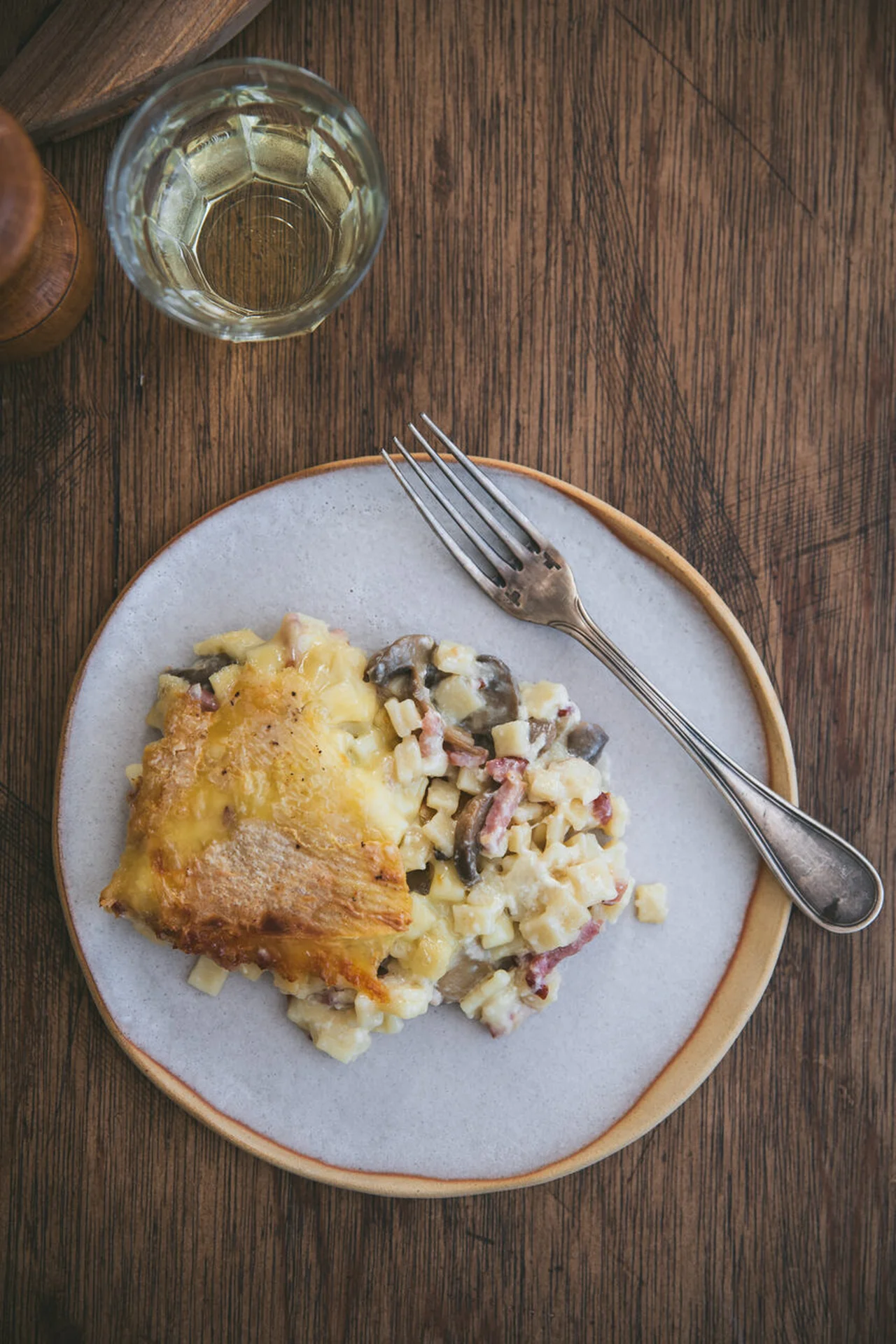 Gratin de crozets au reblochon