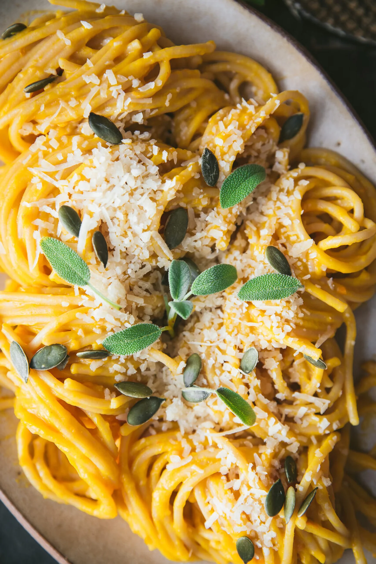 Pâtes au butternut et parmesan