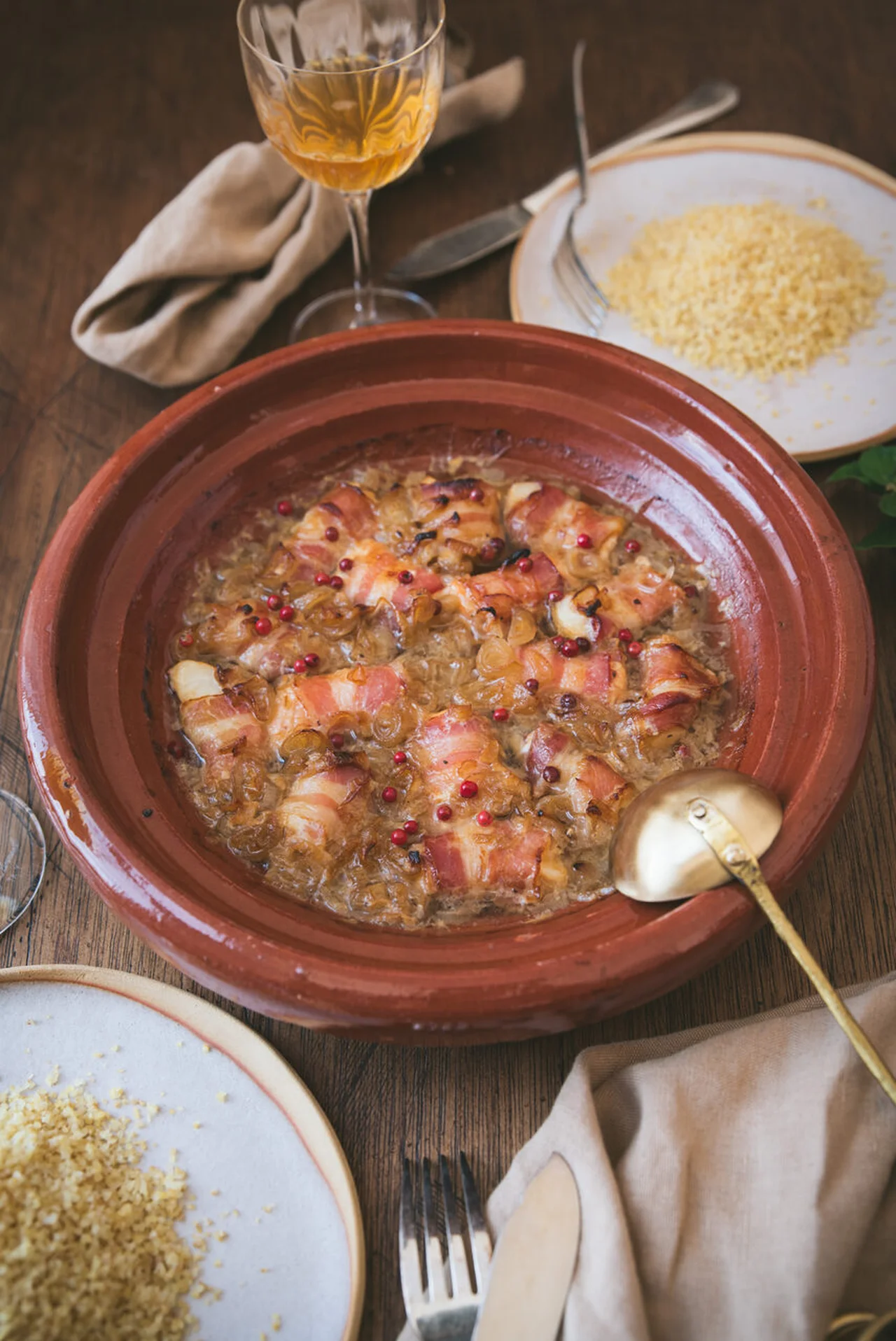 Poisson au lard et cidre