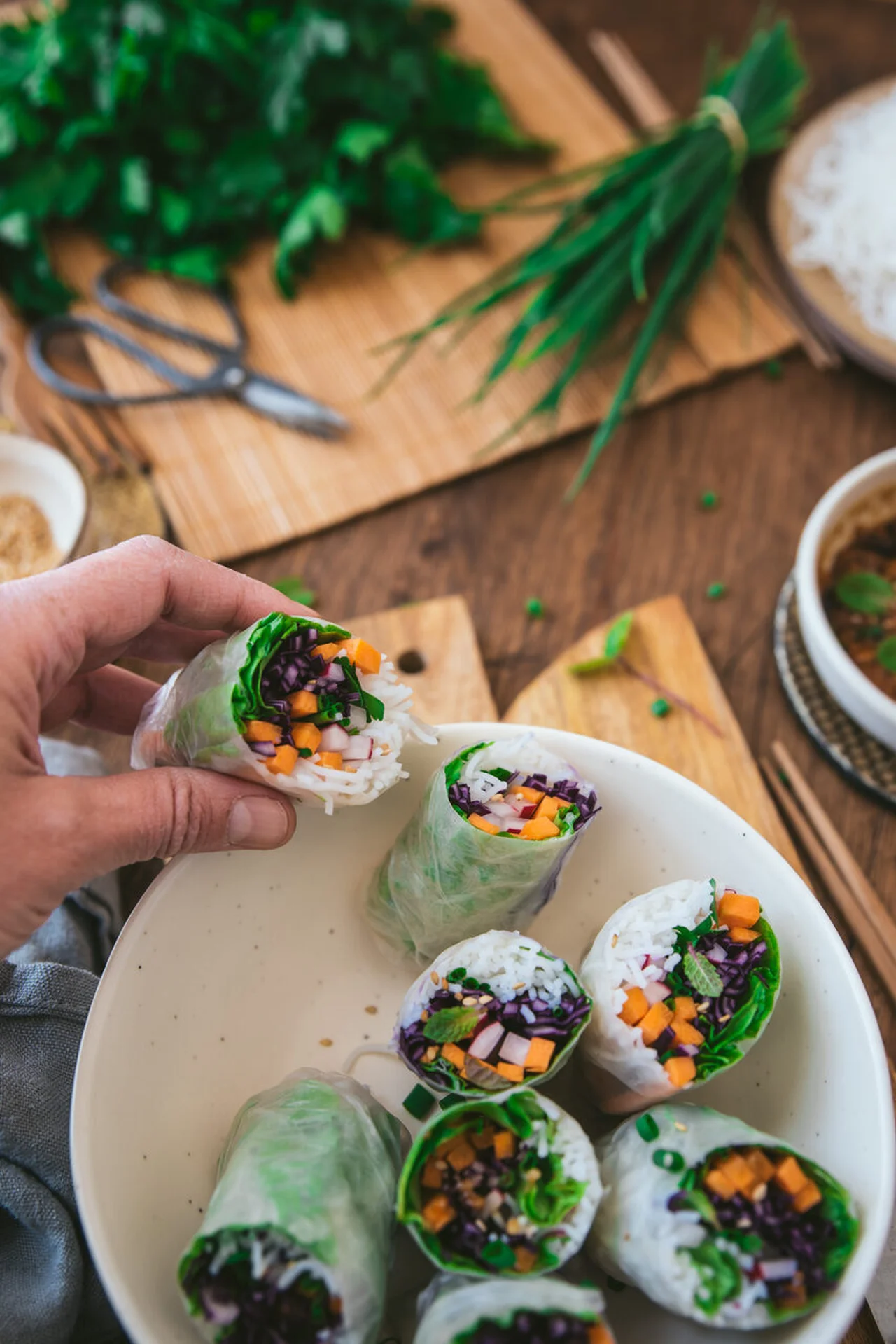 Rouleaux de printemps aux légumes