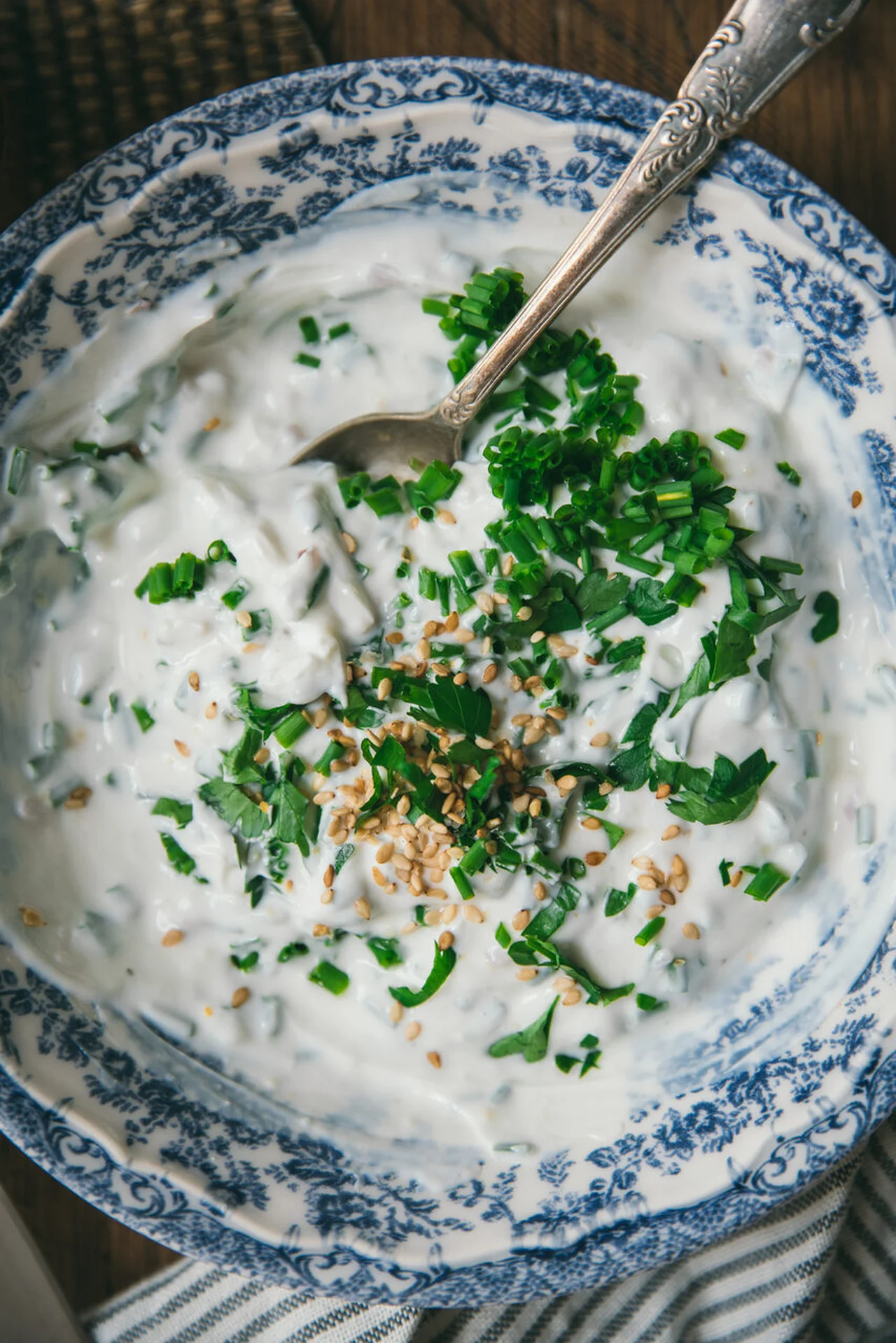 Sauce fromage blanc et herbes fraîches