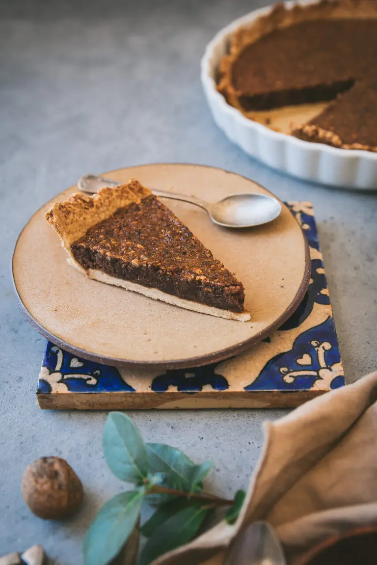 Tarte chocolat et noix