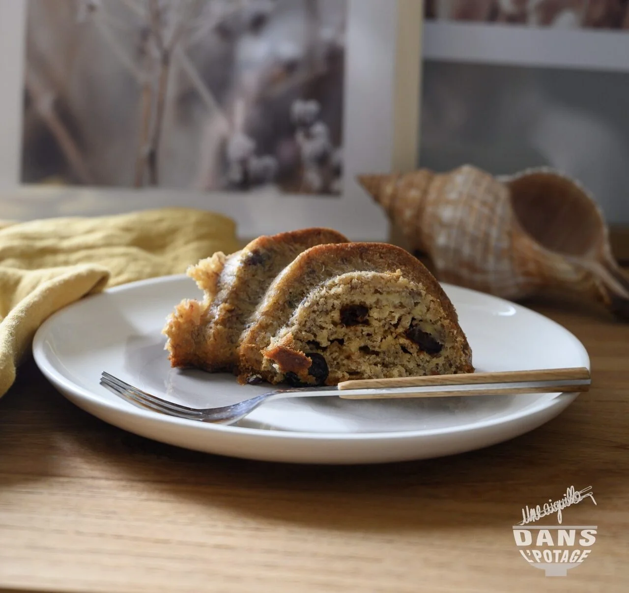 Banana bread à la cannelle et cranberries