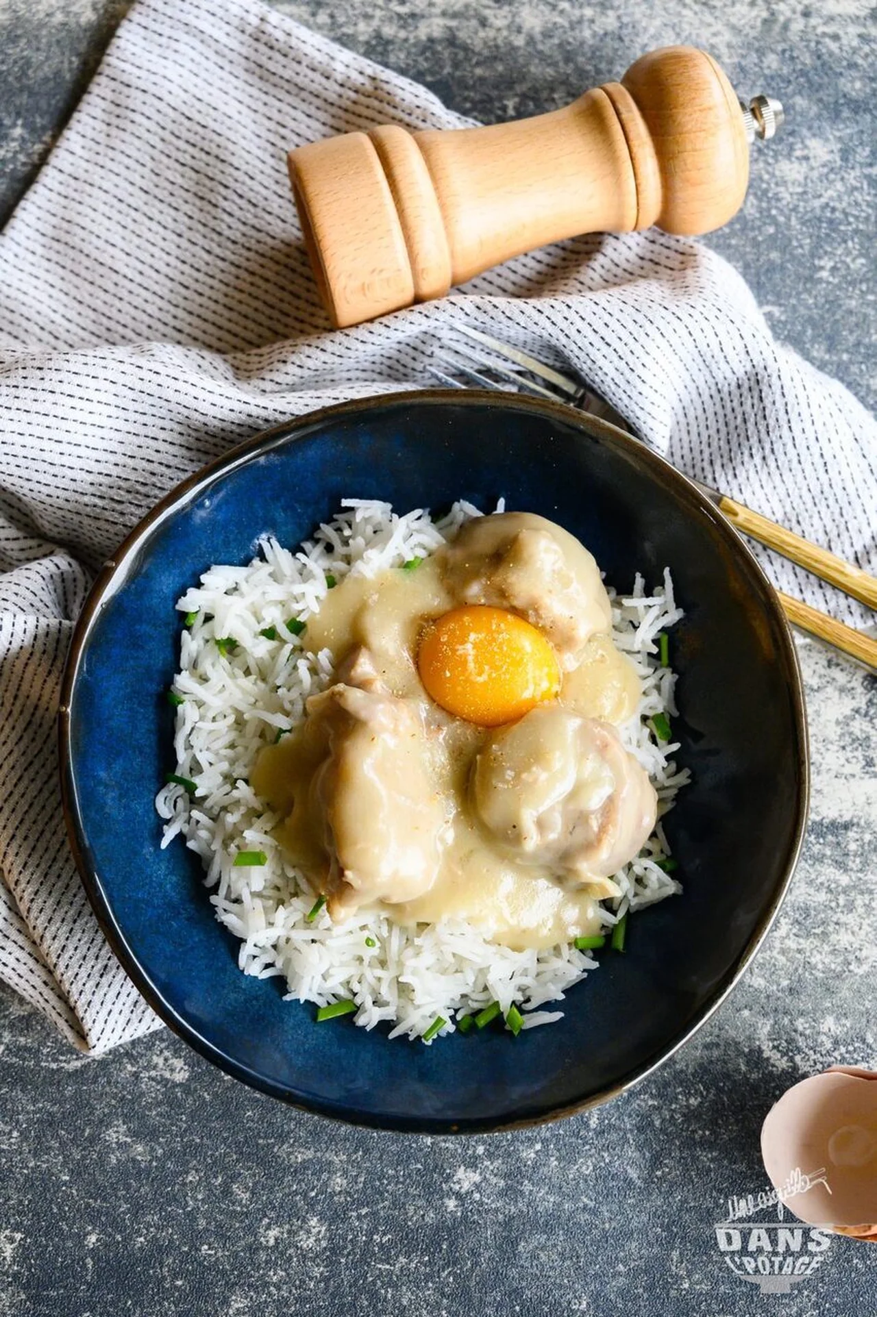 Blanquette de veau au gingembre et lait de coco