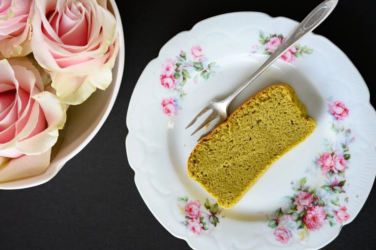 Castella taïwanais au matcha