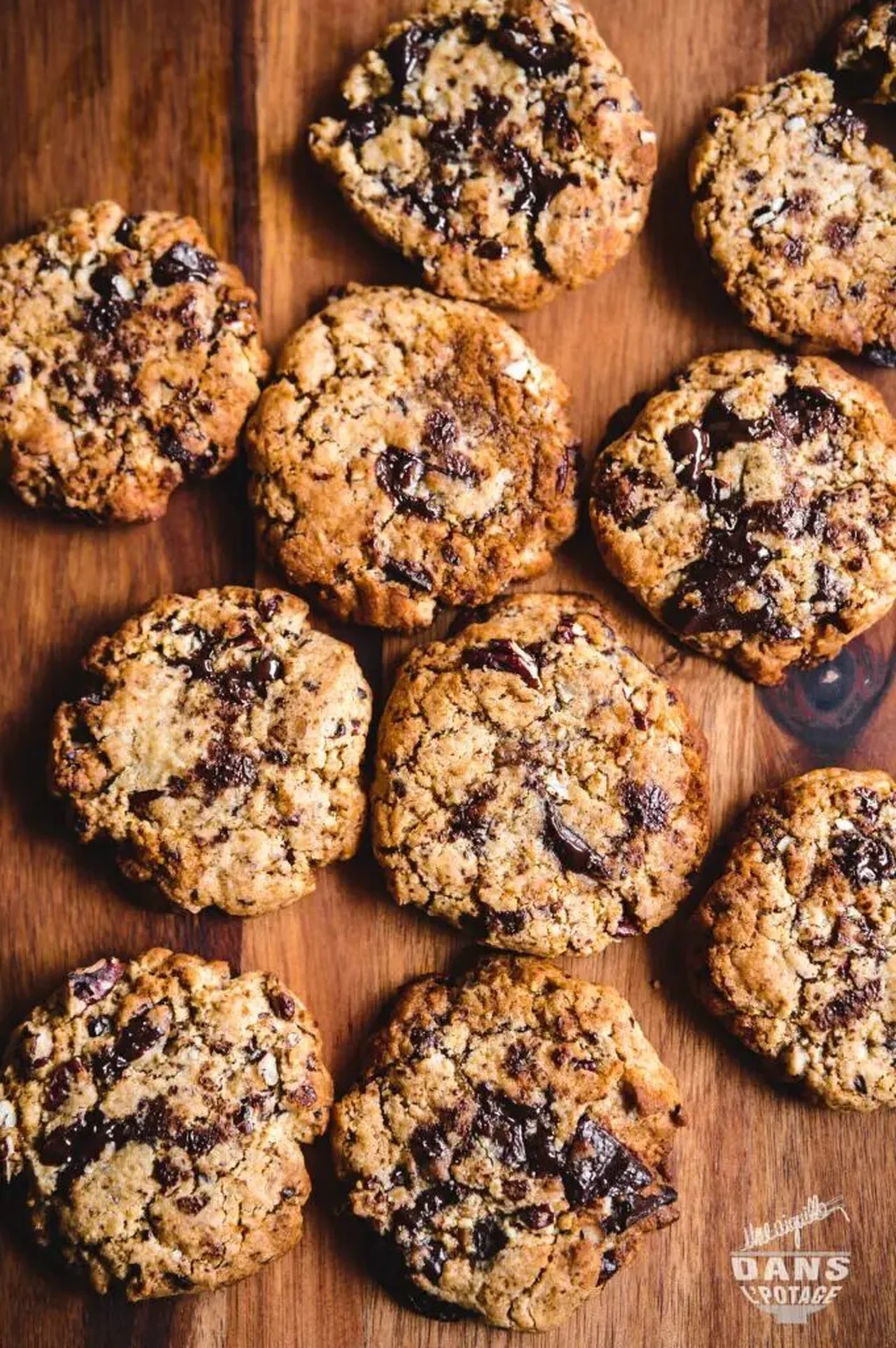 Cookies aux pépites de chocolat et noix de pécan