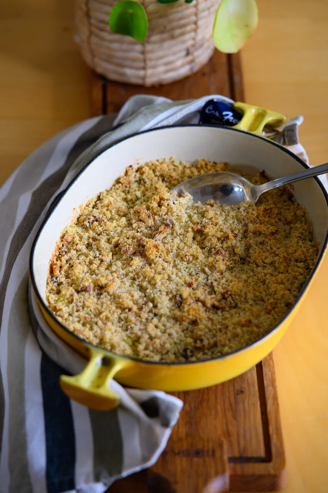 Crumble chèvre courgette
