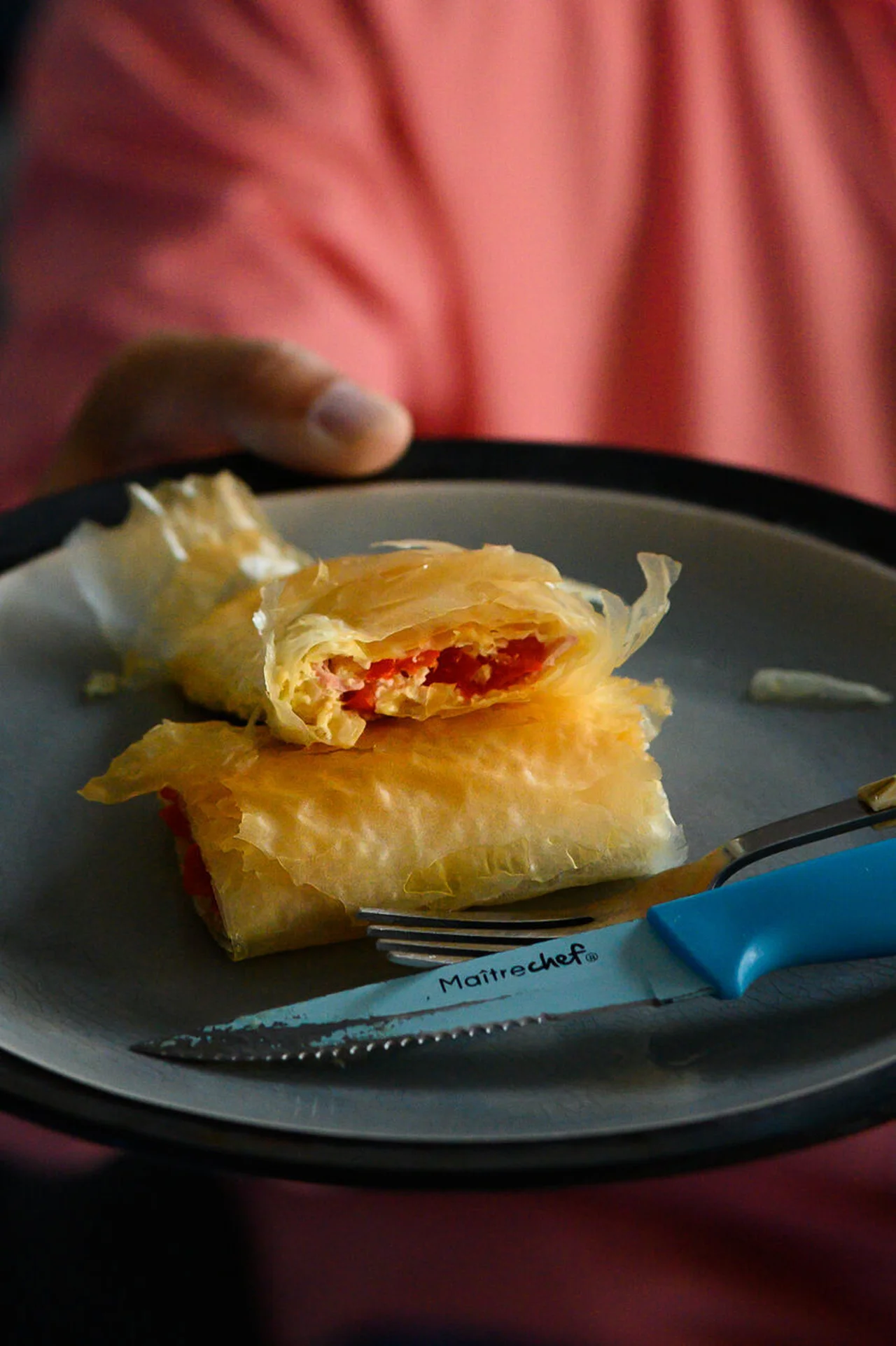 Feuilletés aux poivrons et feta, de Dina Nikolaou