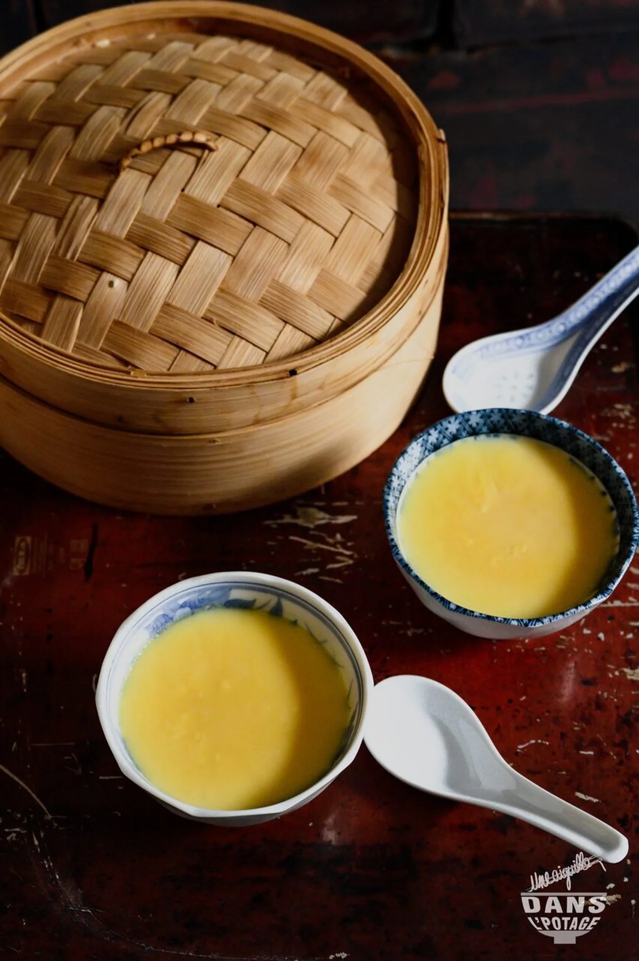 Flan chinois aux oeufs, sans lactose