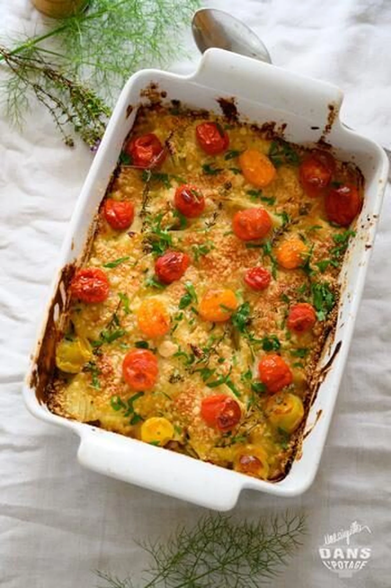 Gratin de fenouil façon crumble