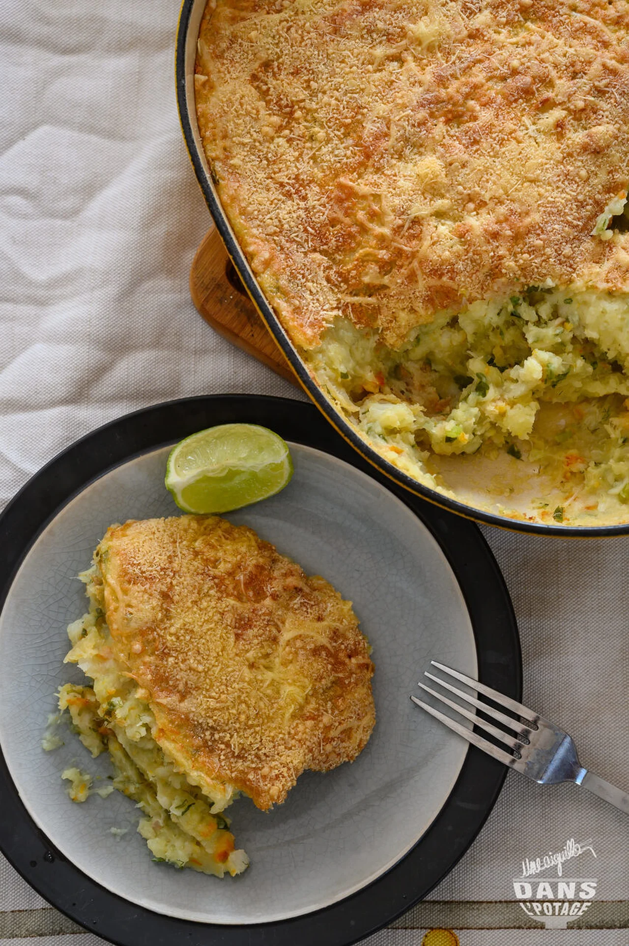 Gratin de pommes de terre au haddock