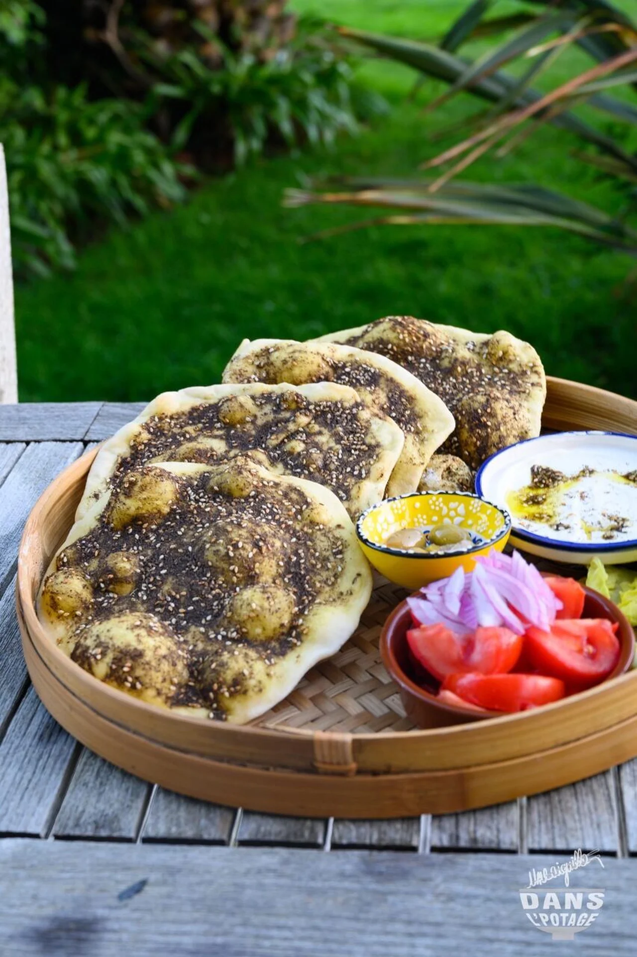 Man'ouché, le pain libanais au za'atar