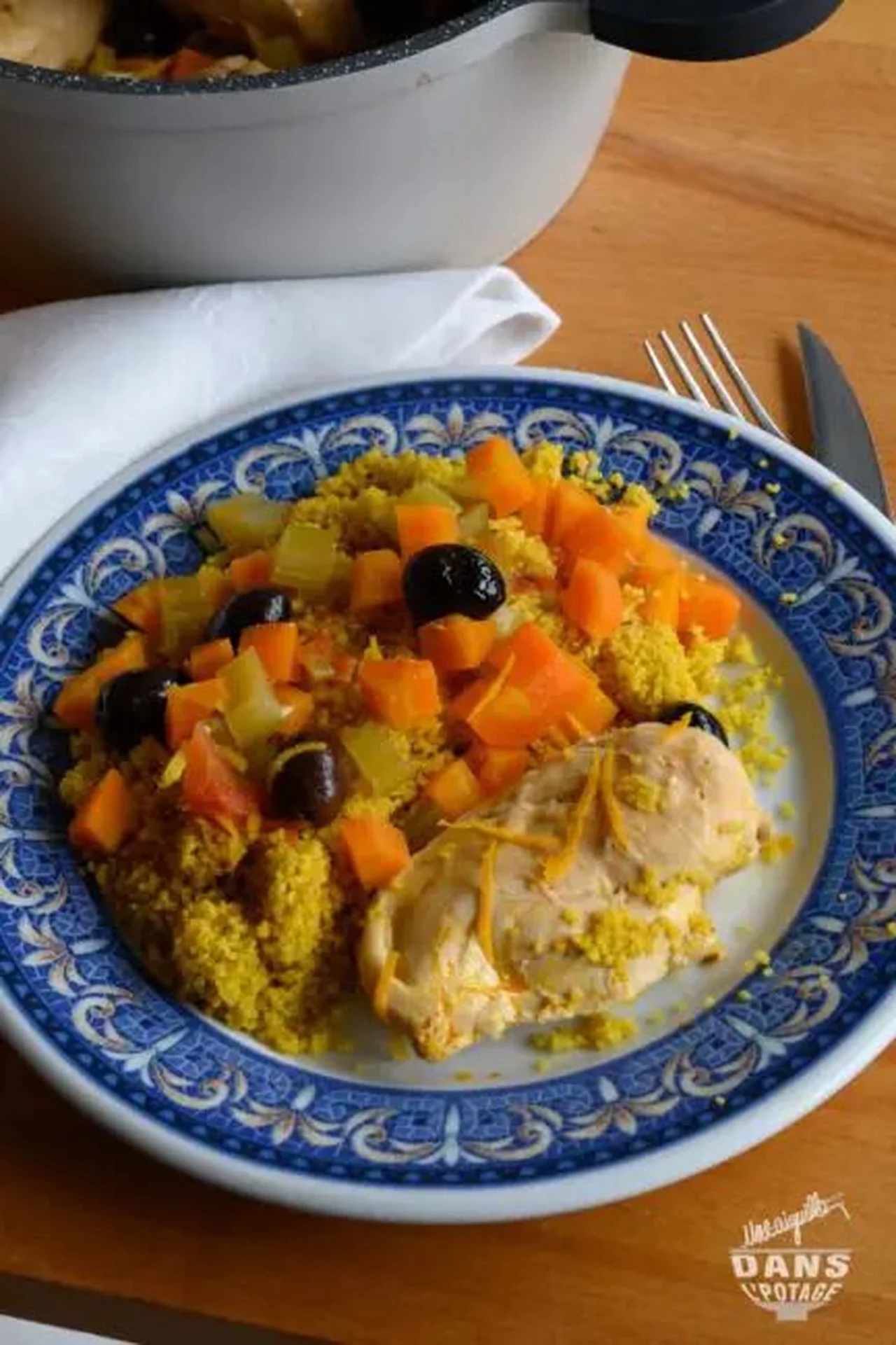 Poulet à l'orange et aux olives
