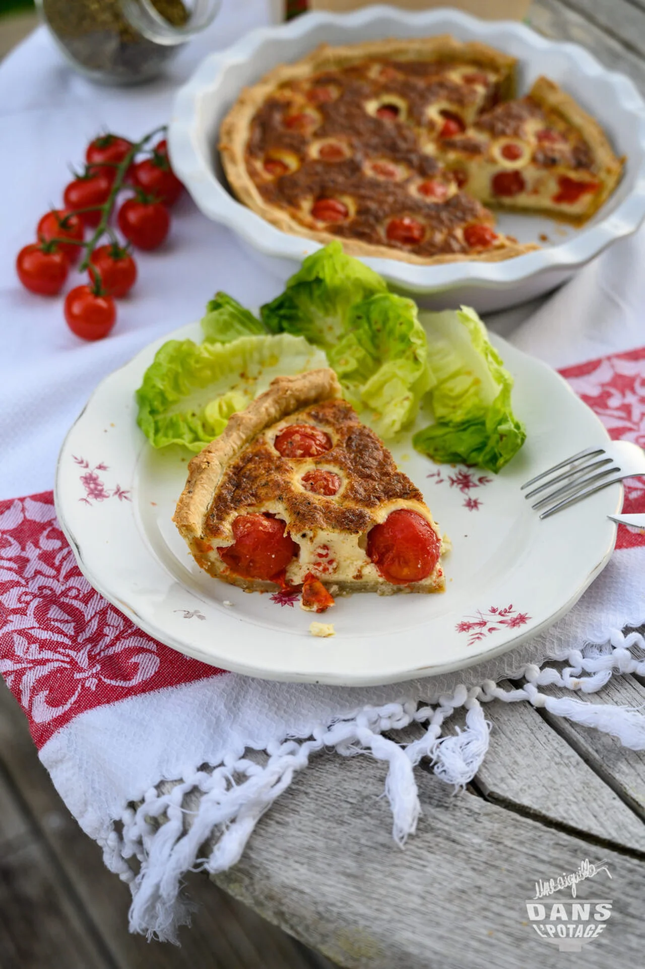 Quiche aux tomates cerises et feta