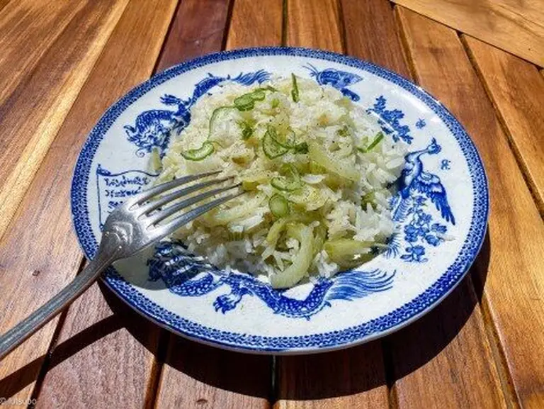 Riz pilaf au fenouil