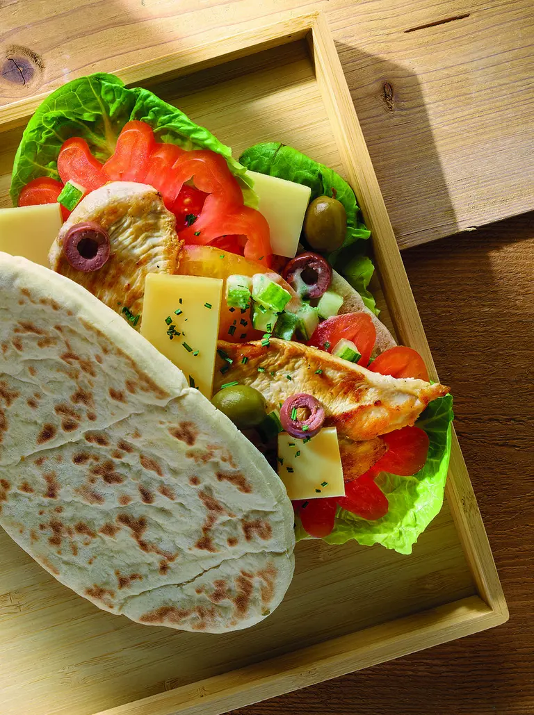 Gyros au poulet mariné et au Beaufort