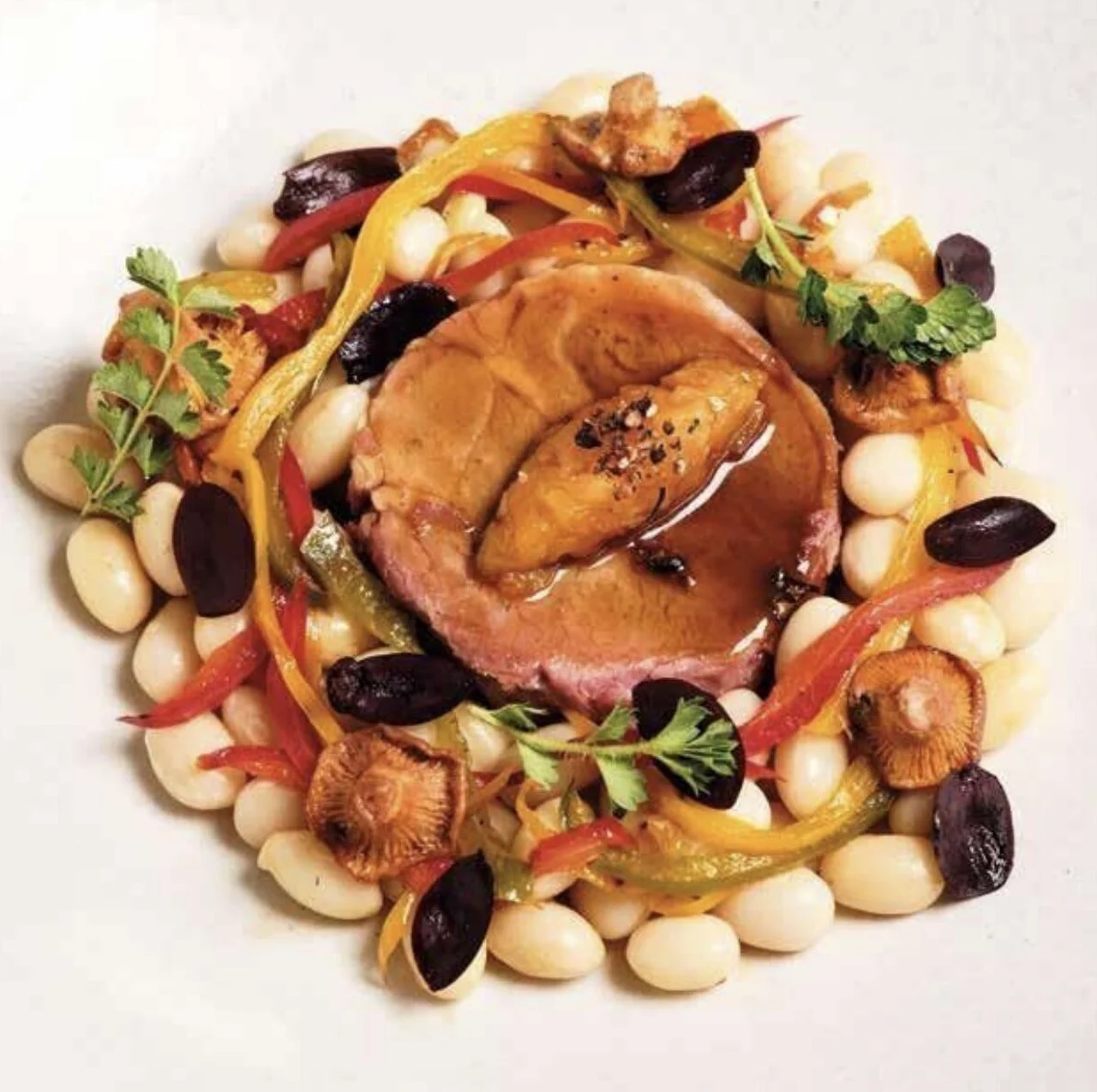 Épaule d'agneau de 36 heures et mijoté de coco de Paimpol
