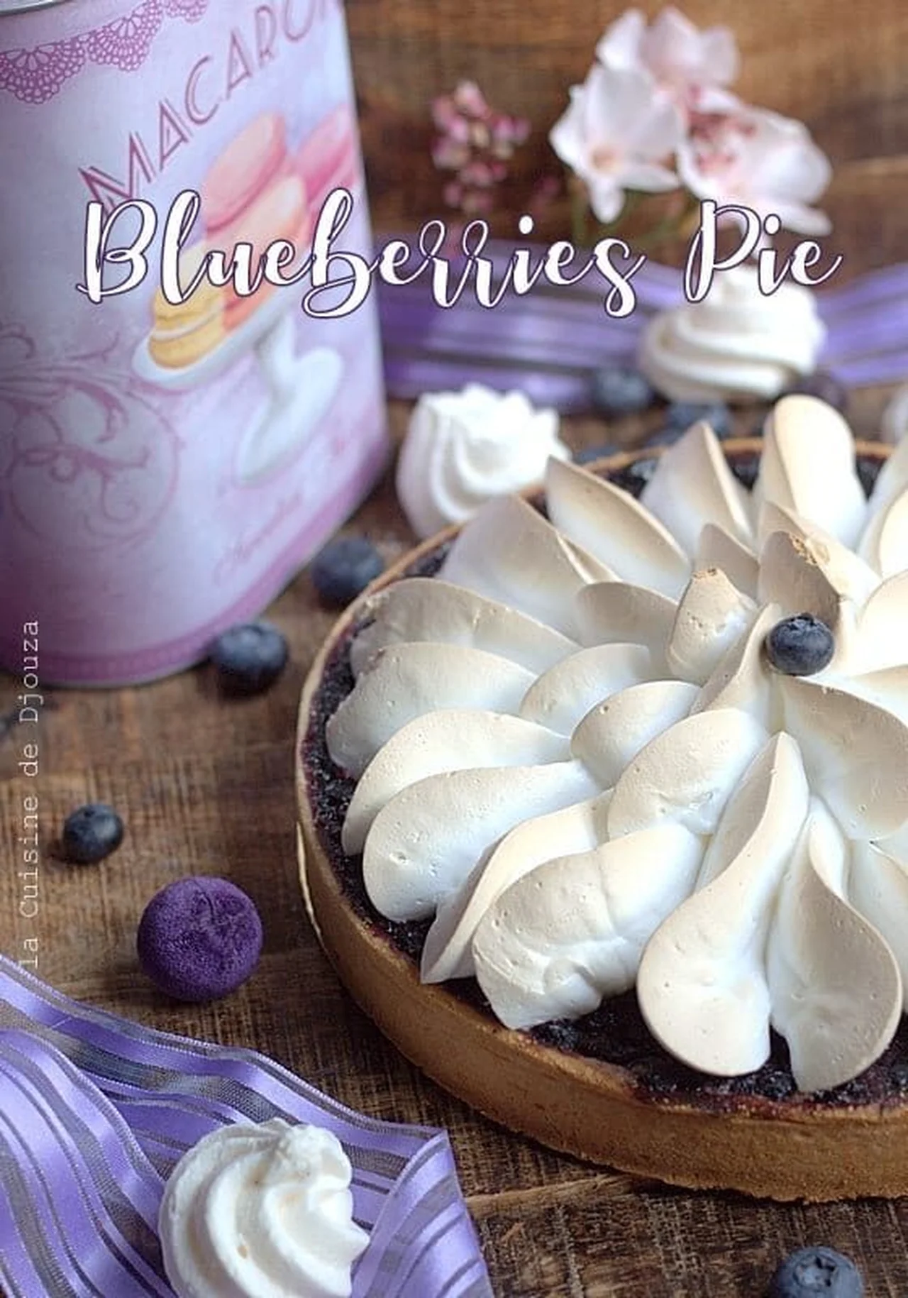 Tarte américaine aux myrtilles