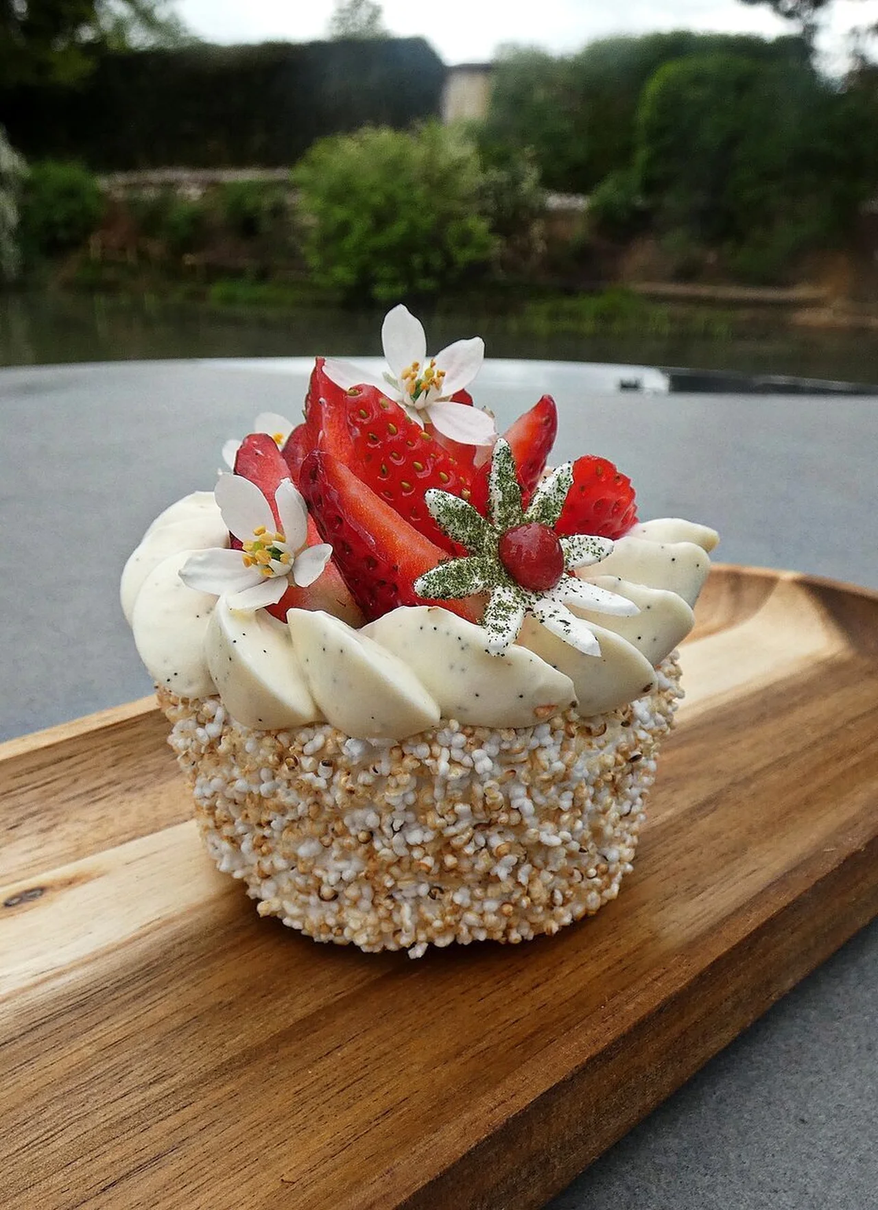 Pavlova fraise sarrasin