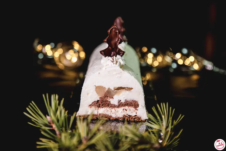 Bûche de Noël poire chocolat