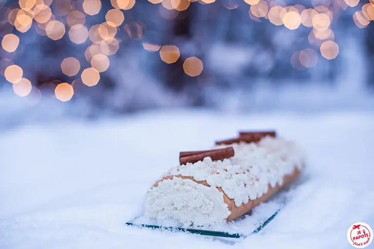 Bûche de Noël pomme cannelle