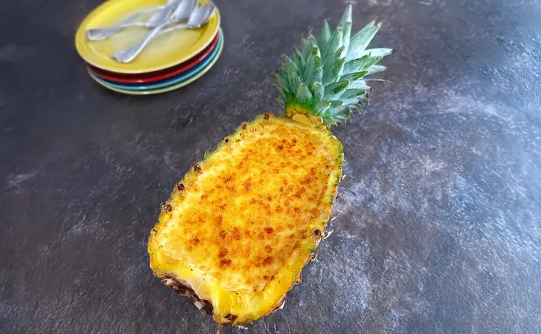 Crème brûlée à la Piña Colada