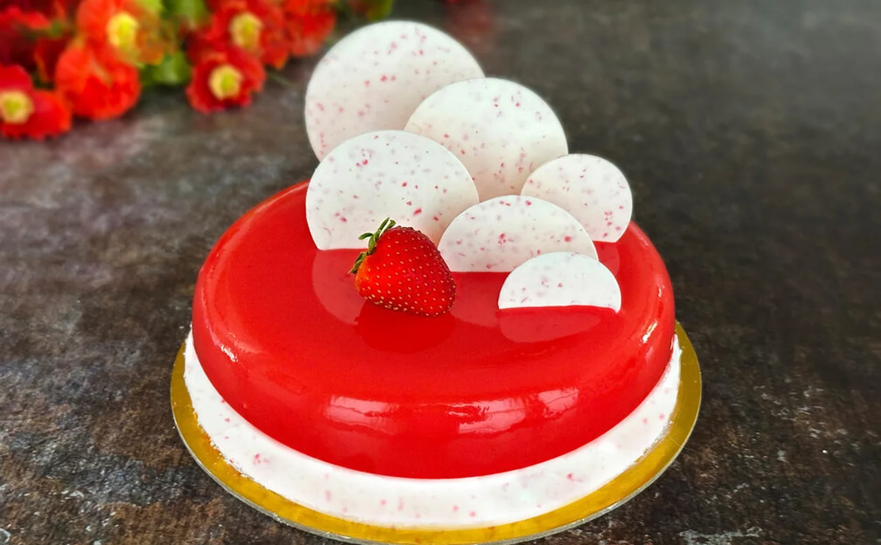 L'entremets Fraise Vanille