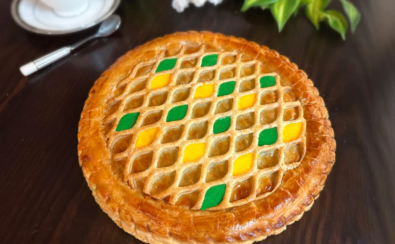 Galette pistache fleur d'oranger
