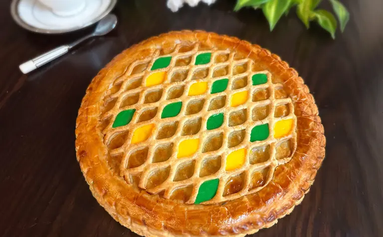 Galette pistache fleur d'oranger
