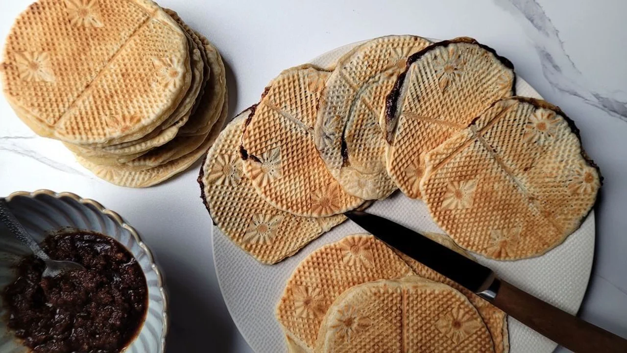 Gaufres lilloises fourrées cannelle et coco