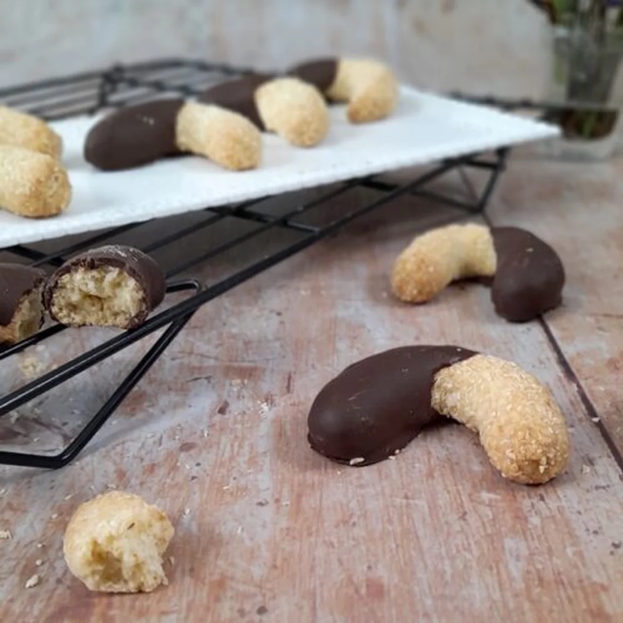 Biscuits Lune coco chocolat