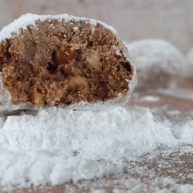 Cookies balls cacao, noisettes et café
