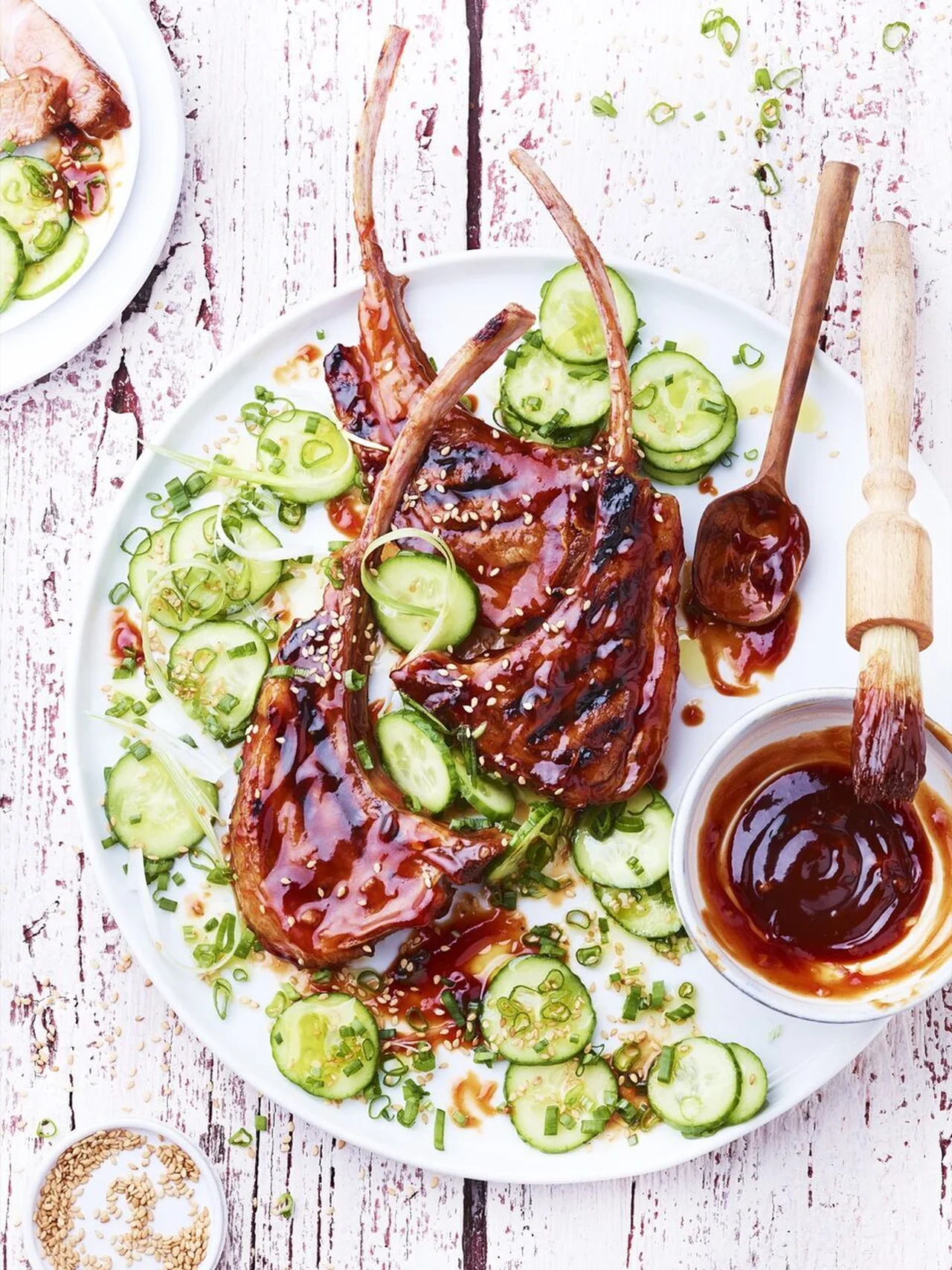 Côtelettes d'agneau laquées