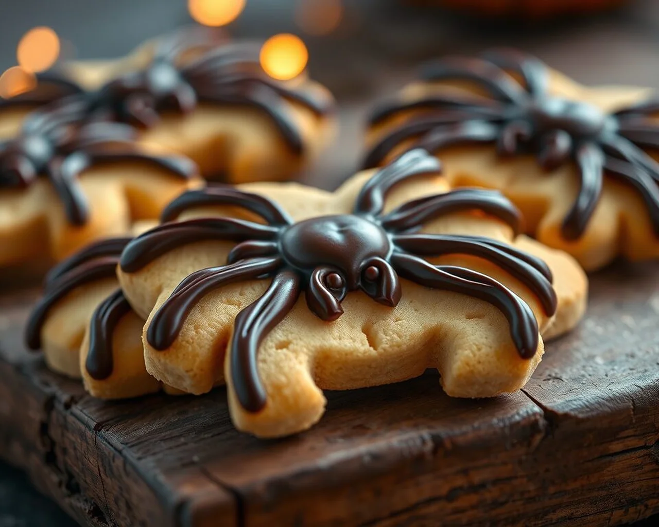 Sablés Araignée au chocolat noir