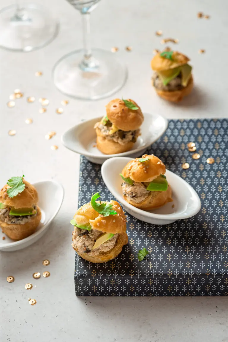 Chou apéritif au crabe